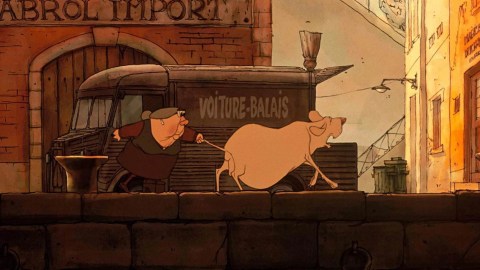 Záběr z filmu Trio z Belleville